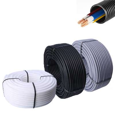 CNYY PE flexible corrugated hose 42.5mm electrical plastic pipe conduit for protecting cables with insulation and waterproof