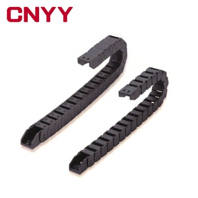 CNYY 15 Series plastic openable type protective bridge cable drag chain PA66 wires carrier